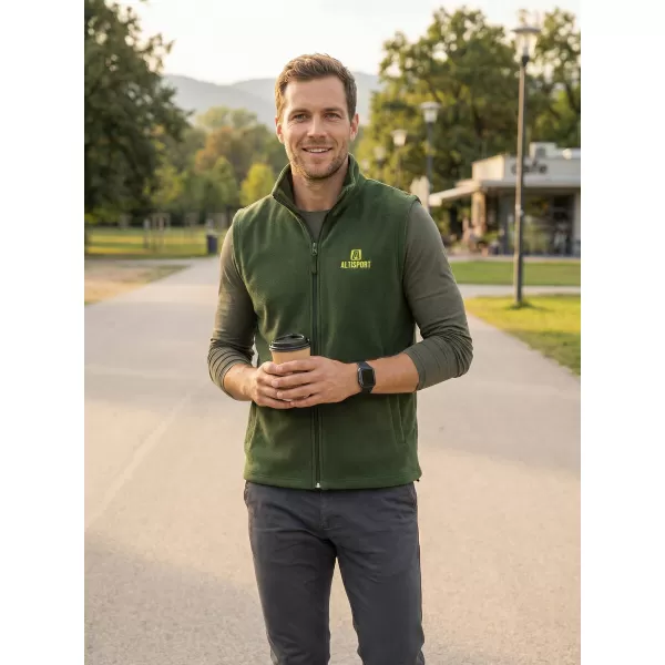  Férfi polár mellény ALTISPORT ALM006518 ÜVEG ZÖLD 