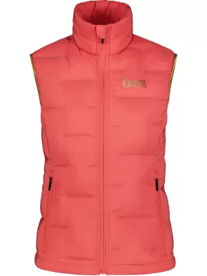 Női téli mellény NORDBLANC PLAINNESS NBWJL7536 VÖRÖS KORALL