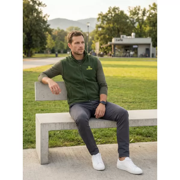  Férfi polár mellény ALTISPORT ALM006518 ÜVEG ZÖLD 