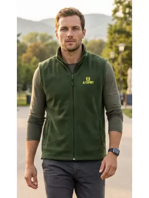Férfi polár mellény ALTISPORT ALM006518 ÜVEG ZÖLD
