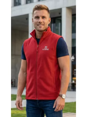 Férfi polár mellény ALTISPORT ALM006518 BURGUNDIA