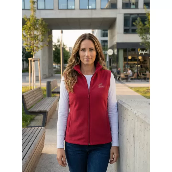  Női gyapjú mellény ALTISPORT ALW056518 BURGUNDIA 