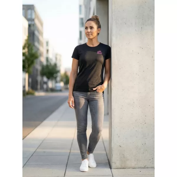  Funkcionális női póló ALTISPORT ALW056140 FEKETE RÓZSASZÍN 