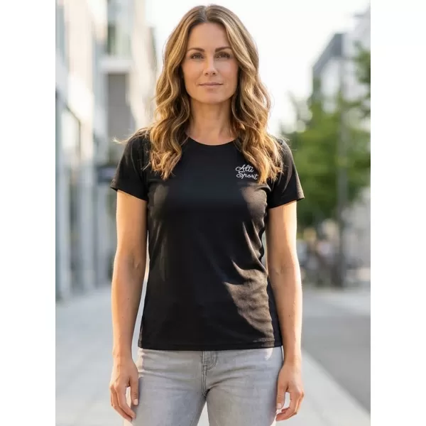  Funkcionális női póló ALTISPORT ALW056140 FEKETE ÉS FEHÉR 