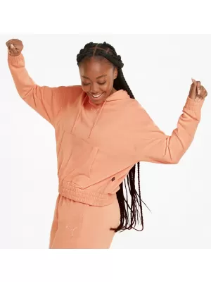 Női pulóver PUMA HER HOODIE TR 847095-28 BARACK RÓZSASZÍN