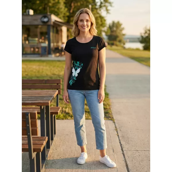  Dámské triko ALTISPORT CARRYOVER ALW137122 ČERNOMODRÁ 