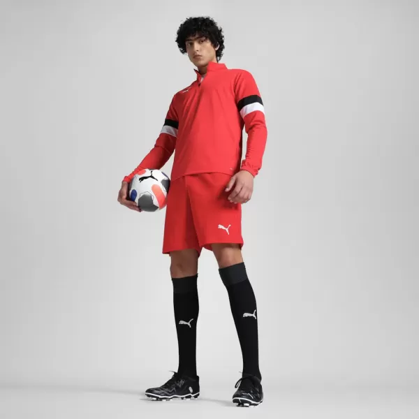  Férfi rövidnadrág PUMA TEAMRISE SHORT 704942-01 PUMA PIROS/PUMA FEHÉR 