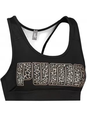 Női sportmelltartó PUMA MID IMPACT 4KEEPS BRA 520304-99 PUMA FEKETE/METÁL