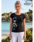Dámské triko ALTISPORT CARRYOVER ALW134122 ČERNOMODRÁ