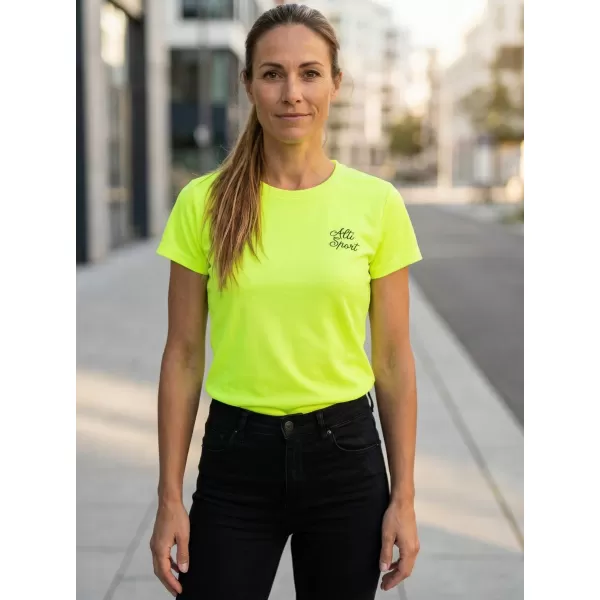  Funkcionális női póló ALTISPORT ALW056140 NEON SÁRGA 