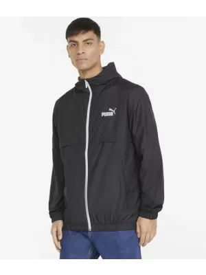 Férfi dzseki PUMA ESS SOLID WINDBREAKER 847484-01 BLACK PUMA FEKETE