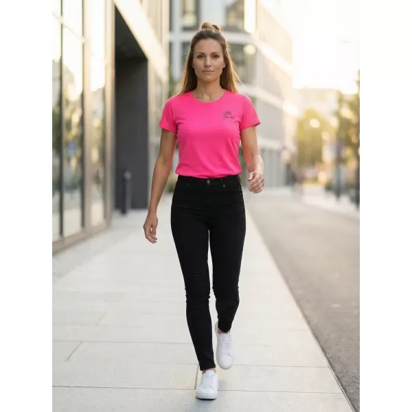  Funkcionális női póló ALTISPORT ALW056140 NEON RÓZSASZÍN 