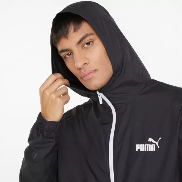  Férfi dzseki PUMA ESS SOLID WINDBREAKER 847484-01 BLACK PUMA FEKETE 