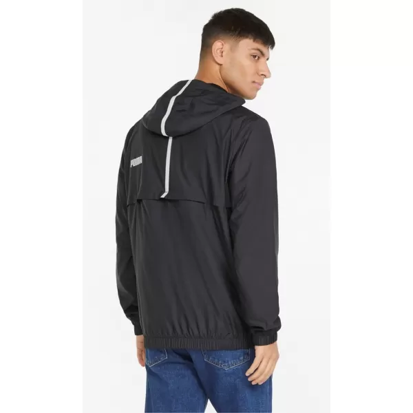  Férfi dzseki PUMA ESS SOLID WINDBREAKER 847484-01 BLACK PUMA FEKETE 