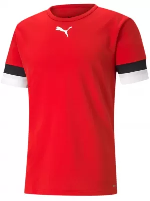 Férfi funkcionális póló PUMA TEAMRISE JERSEY 704932-01 PUMA PIROS/PUMA FEKETE/PUMA FEHÉR
