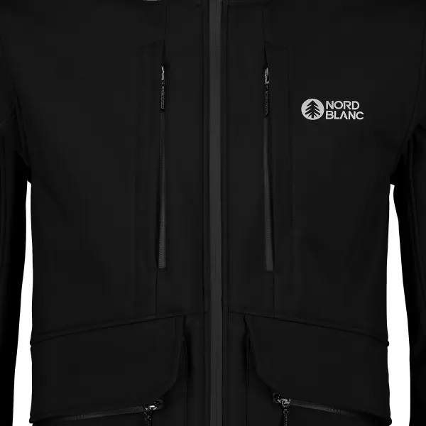 Férfi softshell kabát NORDBLANC SITE NBWSM7575 FEKETE 