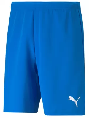 Férfi rövidnadrág PUMA TEAMRISE SHORT 704942-02 ELECTRIC BLUE LEMONADE/ ELEKTROMOS KÉK LIMONÁDÉ/PUMA FEHÉR