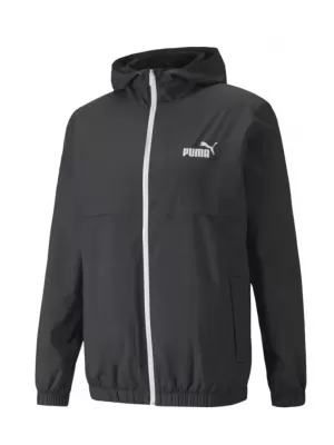 Férfi dzseki PUMA ESS SOLID WINDBREAKER 847484-01 BLACK PUMA FEKETE