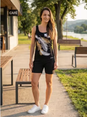 Női felső ALTISPORT CARRYOVER ALW112136 FEKETE ÉS ARANY