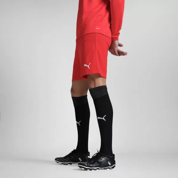  Férfi rövidnadrág PUMA TEAMRISE SHORT 704942-01 PUMA PIROS/PUMA FEHÉR 