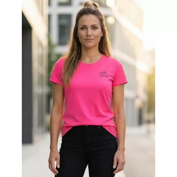  Funkcionális női póló ALTISPORT ALW056140 NEON RÓZSASZÍN 