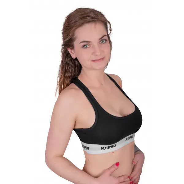  Női melltartó ALTISPORT DAKA LUNX085 FEKETE-FEHÉR 