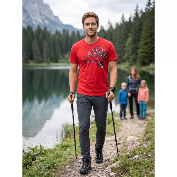  Pánské triko ALTISPORT CARRYOVER ALM136129 ČERVENÁ 
