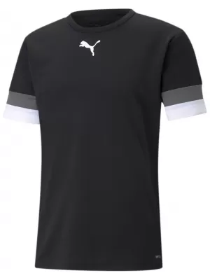Férfi funkcionális póló PUMA TEAMRISE JERSEY 704932-03 PUMA FEKETE/FÜSTÖLT GYÖNGY/PUMA FEHÉR