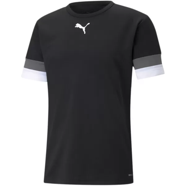  Férfi funkcionális póló PUMA TEAMRISE JERSEY 704932-03 PUMA FEKETE/FÜSTÖLT GYÖNGY/PUMA FEHÉR 
