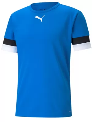 Férfi funkcionális póló PUMA TEAMRISE JERSEY 704932-02 ELECTRIC BLUE LEMONADE/ ELEKTROMOS KÉK LIMONÁDÉ/PUMA FEKETE/PUMA FEHÉR