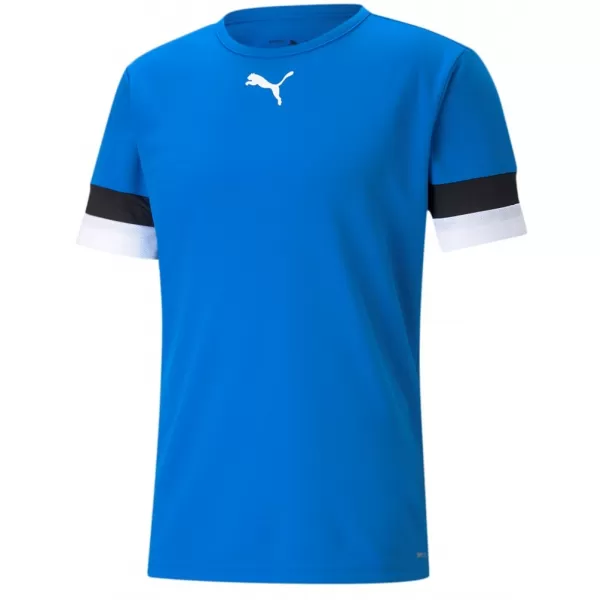  Férfi funkcionális póló PUMA TEAMRISE JERSEY 704932-02 ELECTRIC BLUE LEMONADE/ ELEKTROMOS KÉK LIMONÁDÉ/PUMA FEKETE/PUMA FEHÉR 