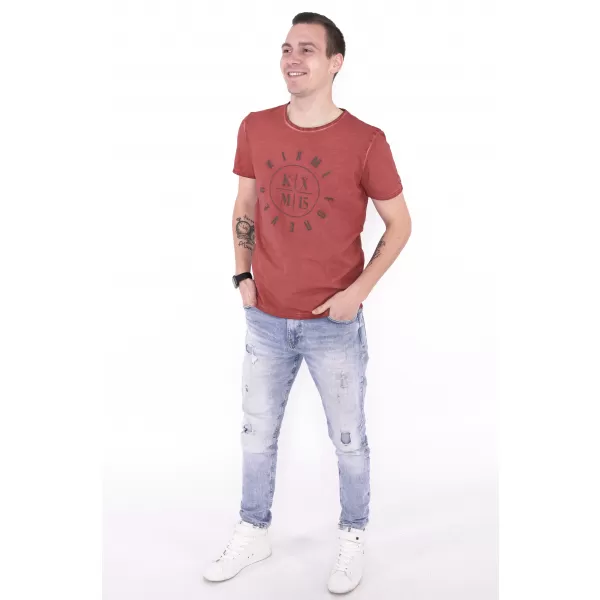  Férfi póló KIXMI NADIR BURGUNDIA 