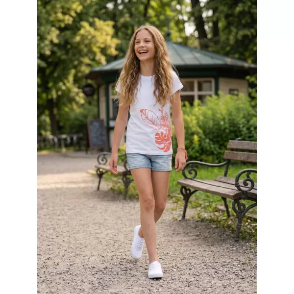  Rövid ujjú lány póló SAM 73 STEPHANIE GT 562 FEHÉR 