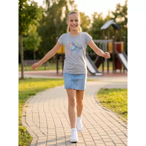  Rövid ujjú lány póló SAM 73 URSULA GT 563 VILÁGOSSZÜRKE 