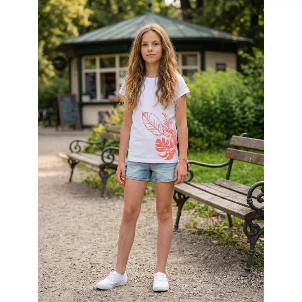  Rövid ujjú lány póló SAM 73 STEPHANIE GT 562 FEHÉR 