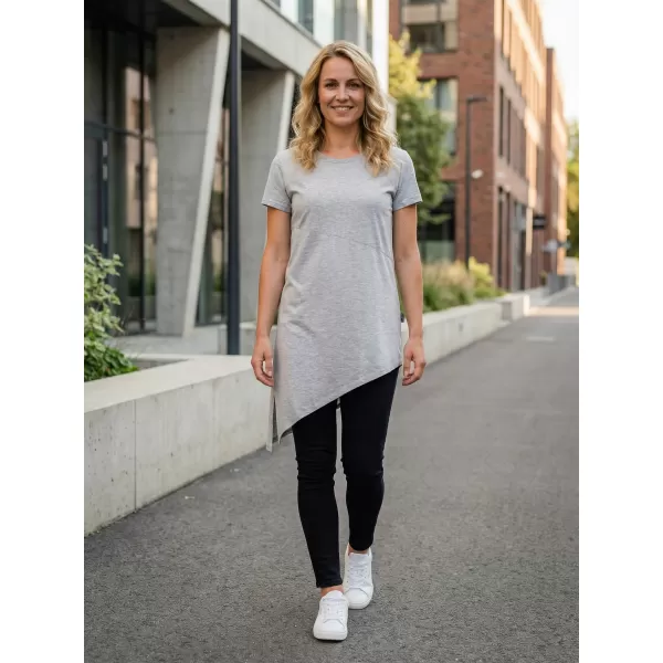  Rövid ujjú női póló SAM 73 DOREEN WT 860 VILÁGOSSZÜRKE 