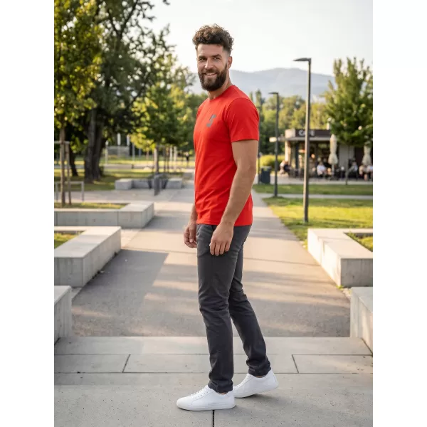  Rövid ujjú férfi póló SAM 73 DOUGALL MT 801 PIROS 