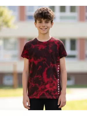 Fiú rövid ujjú póló SAM 73 SYLVESTER BT 559 PIROS