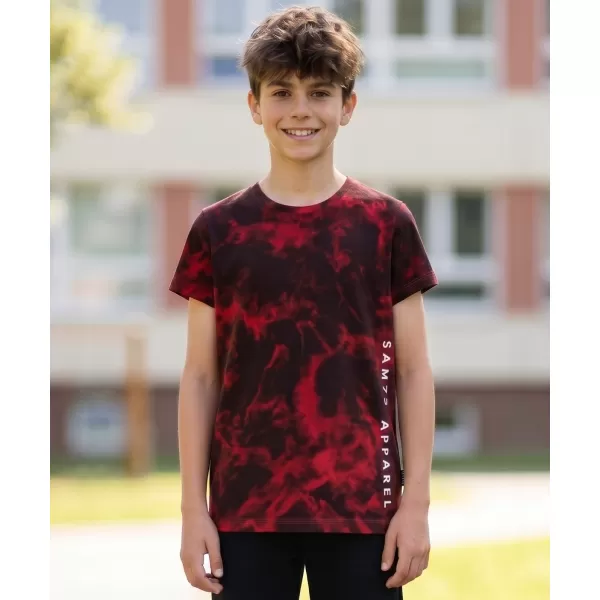  Fiú rövid ujjú póló SAM 73 SYLVESTER BT 559 PIROS 