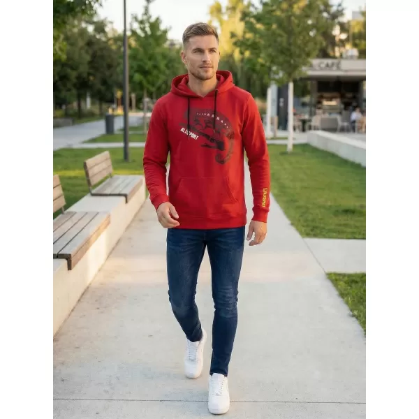  Férfi pulóver ALTISPORT ALM017AL304 PIROS 
