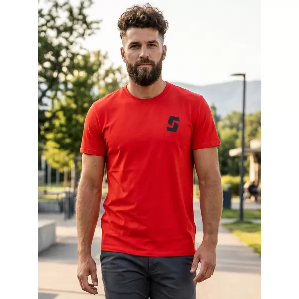  Rövid ujjú férfi póló SAM 73 DOUGALL MT 801 PIROS 
