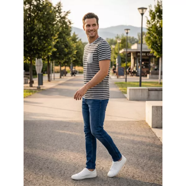  Rövid ujjú férfi póló SAM 73 MARTIN MT 794 VILÁGOSSZÜRKE 
