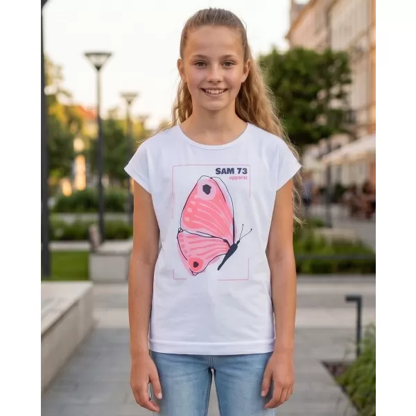  Rövid ujjú lány póló SAM 73 AVERIE GT 566 FEHÉR 