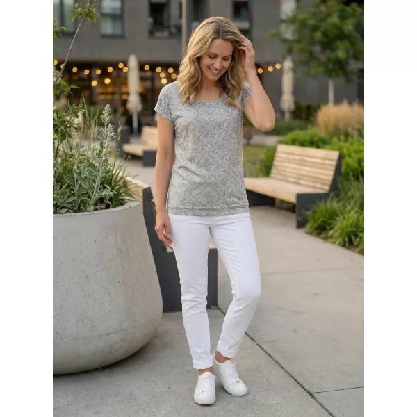  Rövid ujjú női póló SAM 73 CINDY WT 859 VILÁGOSSZÜRKE 