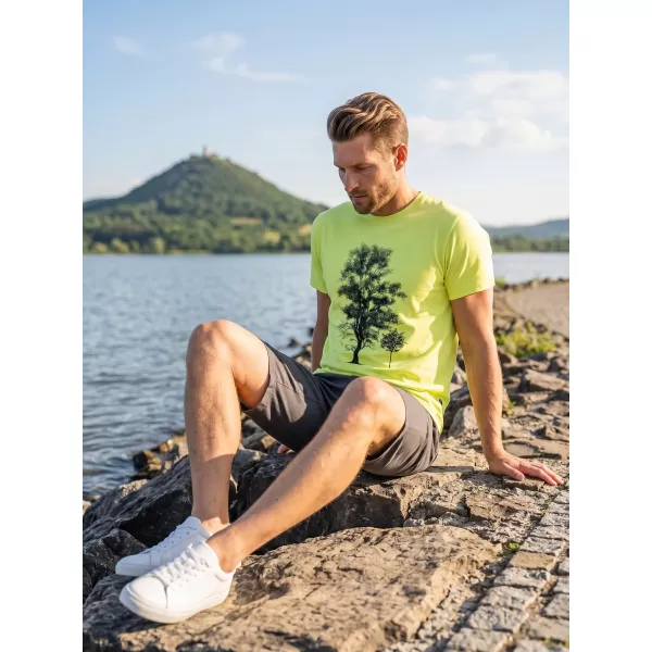  Rövid ujjú férfi póló SAM 73 JAMES MT 790 VILÁGOS SÁRGA 