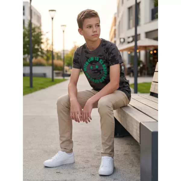  Fiú rövid ujjú póló SAM 73 KELVIN BT 560 FEKETE 
