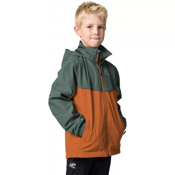  Gyermek dzseki HANNAH BRONS JR II BALZSAMZÖLD/ÉGETETT NARANCS 