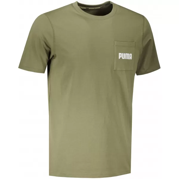  Férfi póló PUMA MODERN BASIC POCKET TEE SÖTÉTZÖLD MOHA 