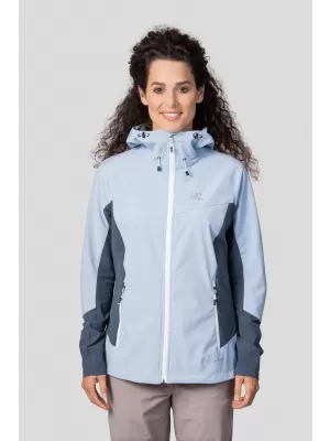 Női softshell kabát HANNAH PULLA KÉK KÖD/SÖTÉT PALA