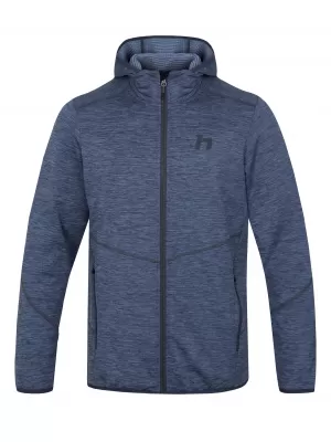 Férfi pulóver HANNAH DAMAR HOODY KÉK ÁRNYÉK MEL